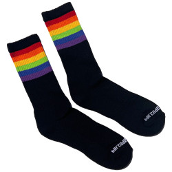 Barcode Berlin Chaussettes noires PRIDE GYM Rainbow